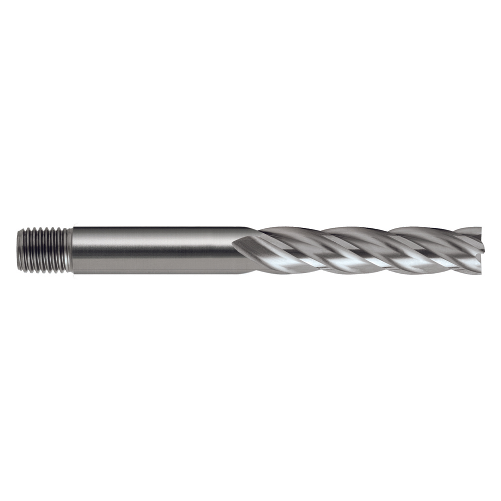 End Mills Metric HSS, Threaded Shank Long, Milling Cutters, Cutting